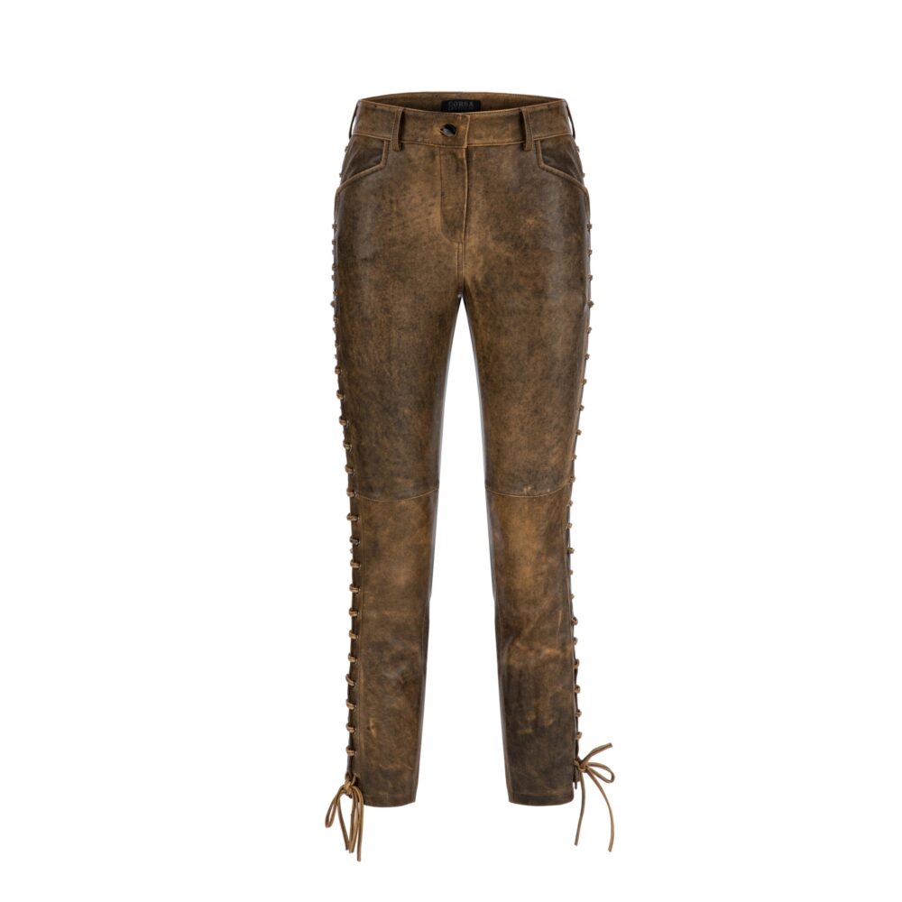 Authentic Western Pants Premium Leather Clothing for Rodeo Riders