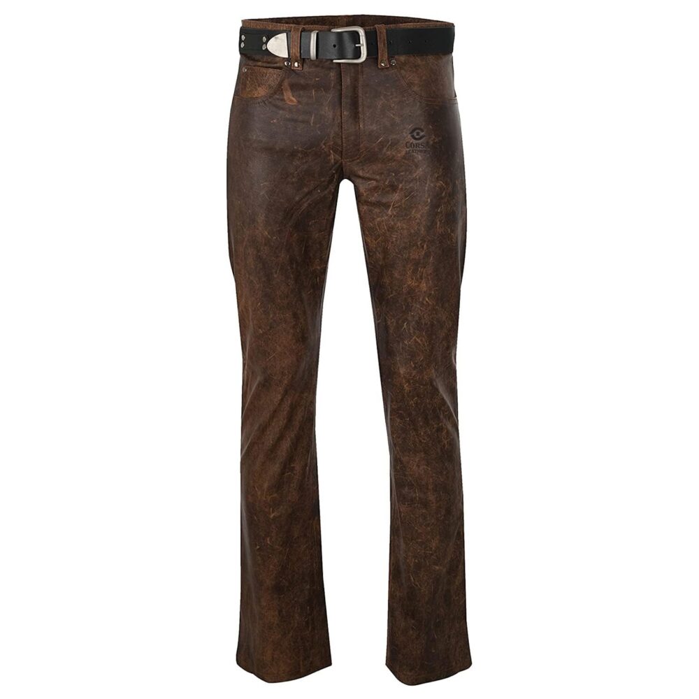 Handmade Leather Pants Durable Riding Gear for Outdoor and Ranch Work
