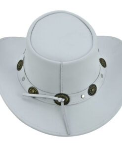 Western Leather Hats Classic Cowboy Style Headwear for Ranch & Rodeo