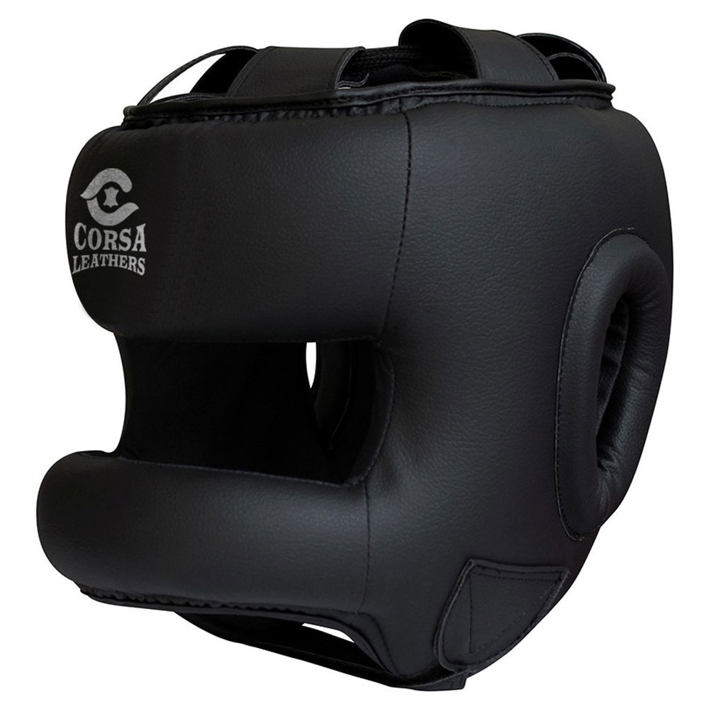 Premium Leather Headgear Durable Protection for Combat Sports