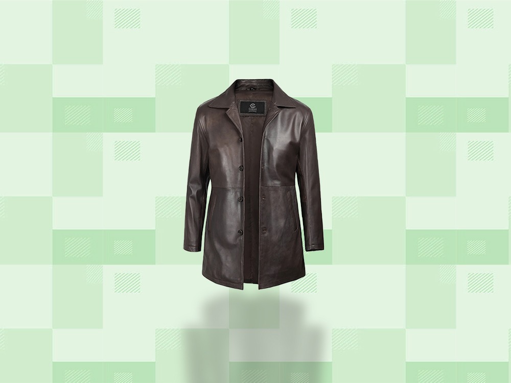 Leather coat