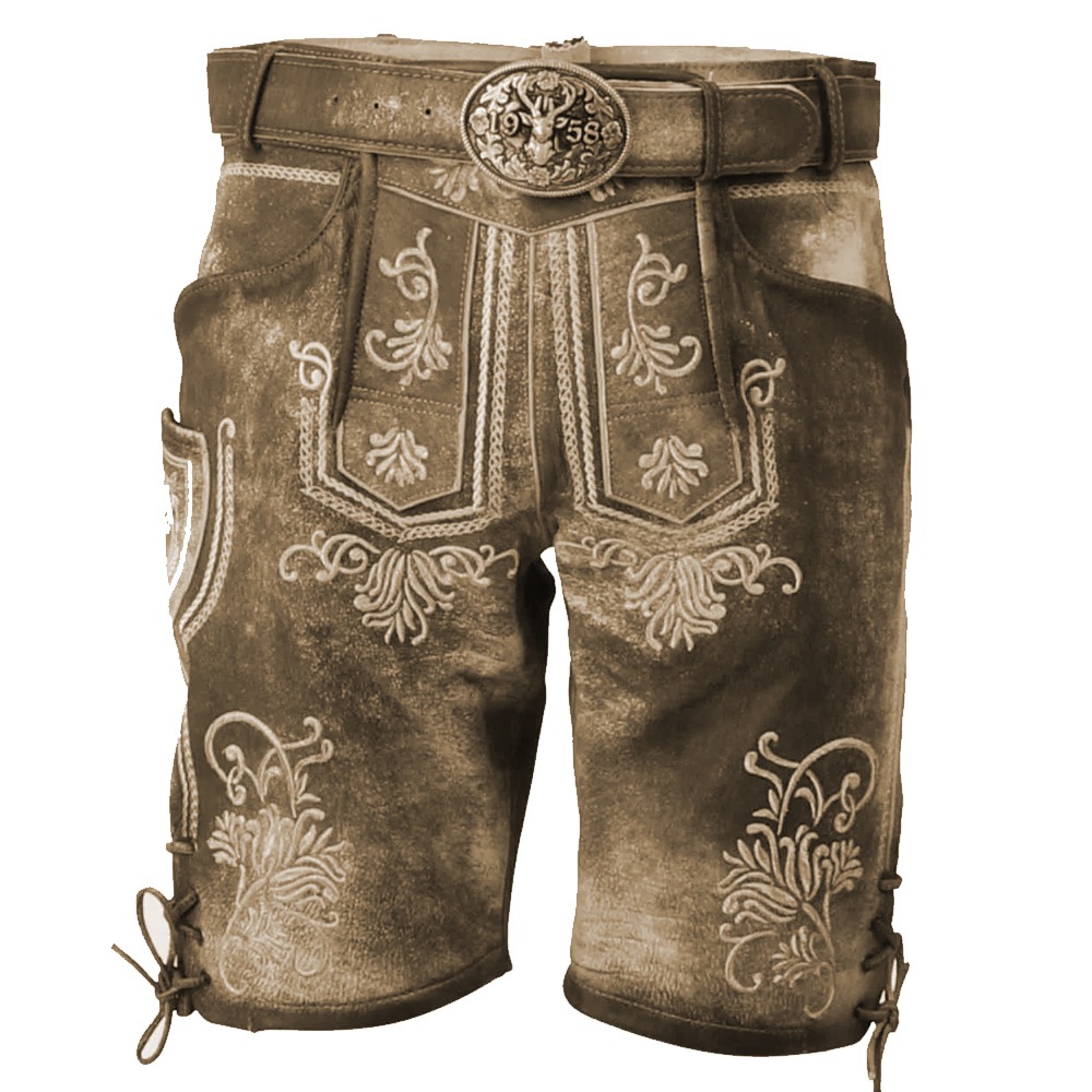 Wholesale Bavarian Long Shorts Supplier Premium Leather Apparel Exporter