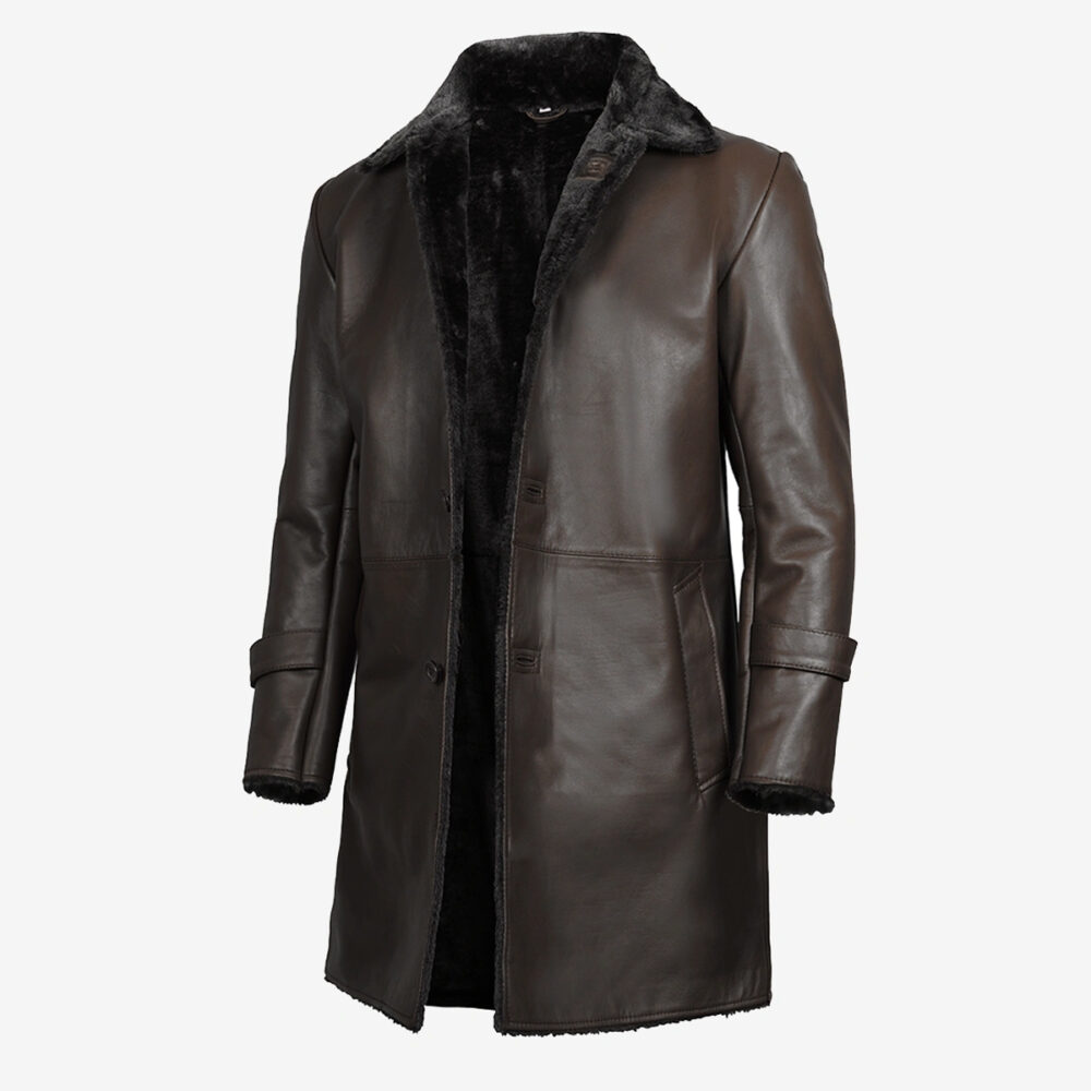 Trench Style Leather Coat – Modern Take on a Classic Look