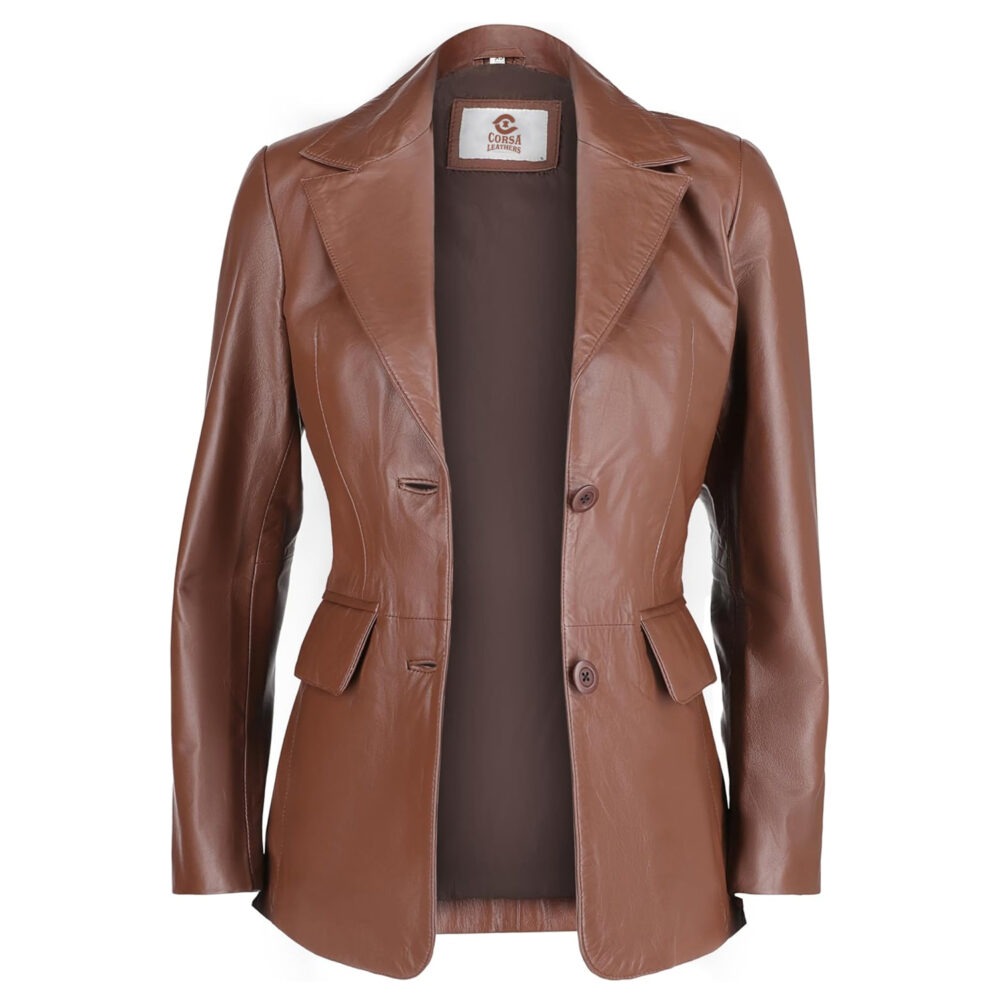 Custom Leather Blazer Logo Branded Western Apparel Manufacturer & Supplier