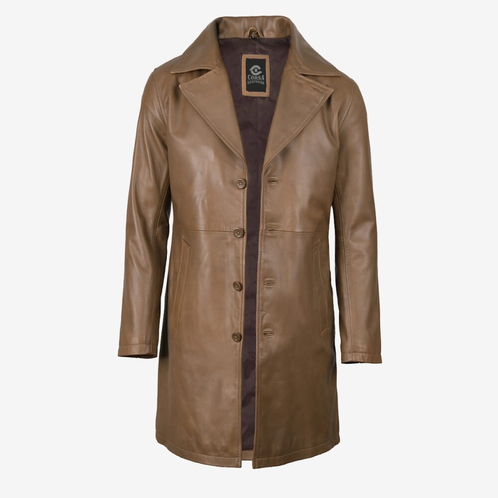 Custom Leather Coat Logo Branded Western Apparel Manufacturer & Supplier