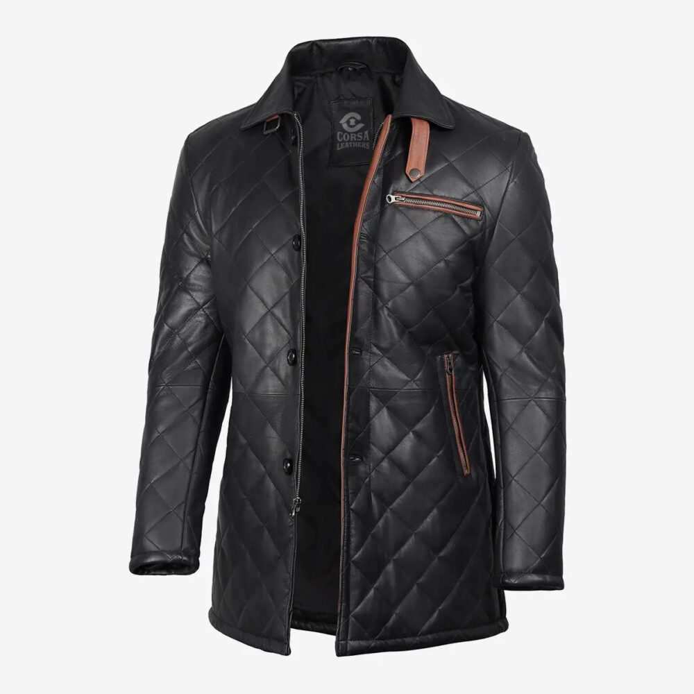 Trench Style Leather Coat – Modern Take on a Classic Look