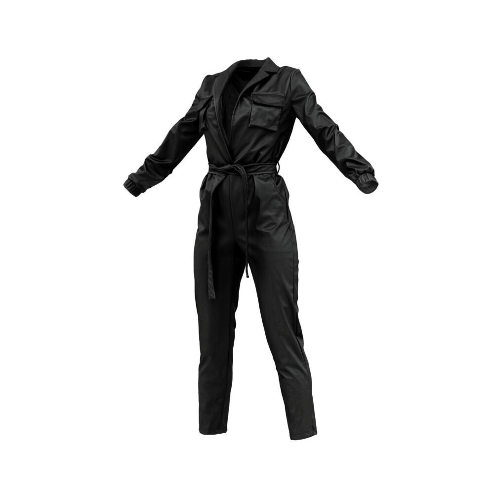 Leather Jumpsuit Bold One-Piece Outfit for Women