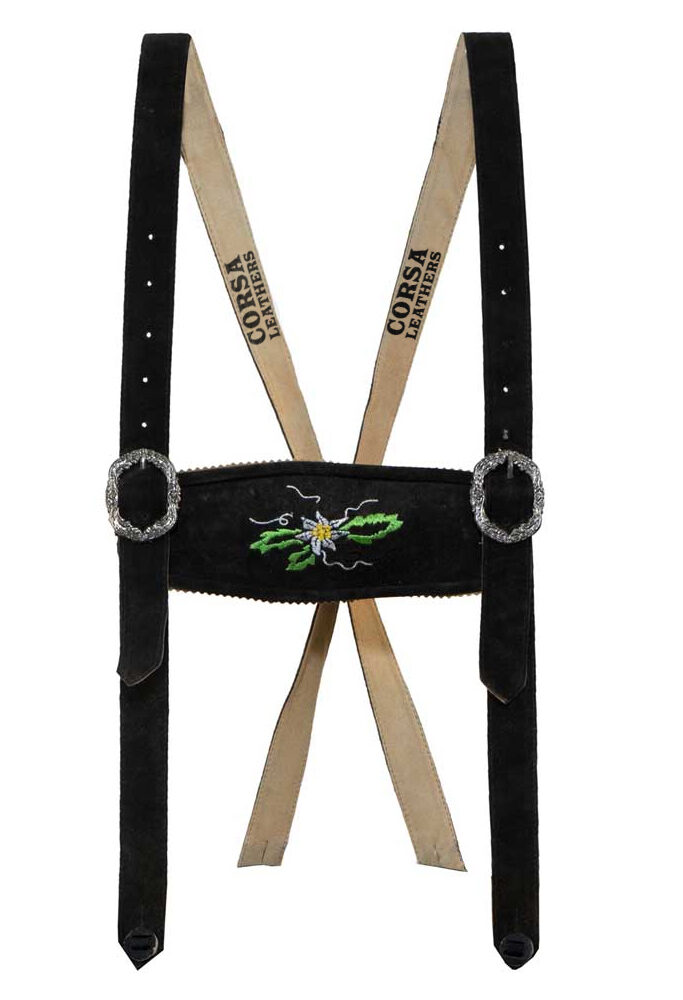Leather Bavarian Suspenders Durable & Classic Design