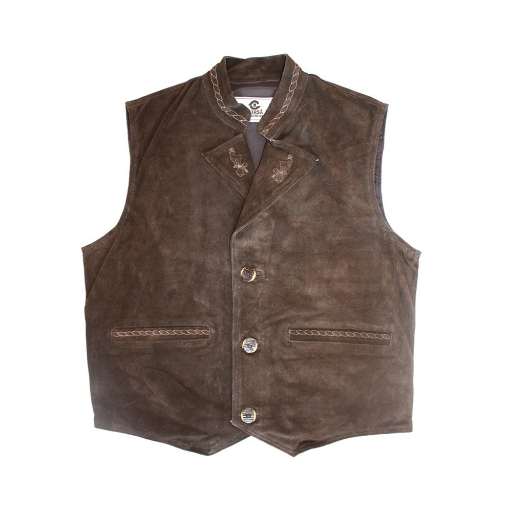 Wholesale Bavarian Vest Supplier Premium Leather Apparel