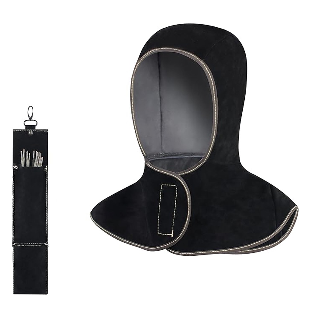 Classic Leather Hood Durable and Stylish Gear for Ranch & Motorcycle Riders